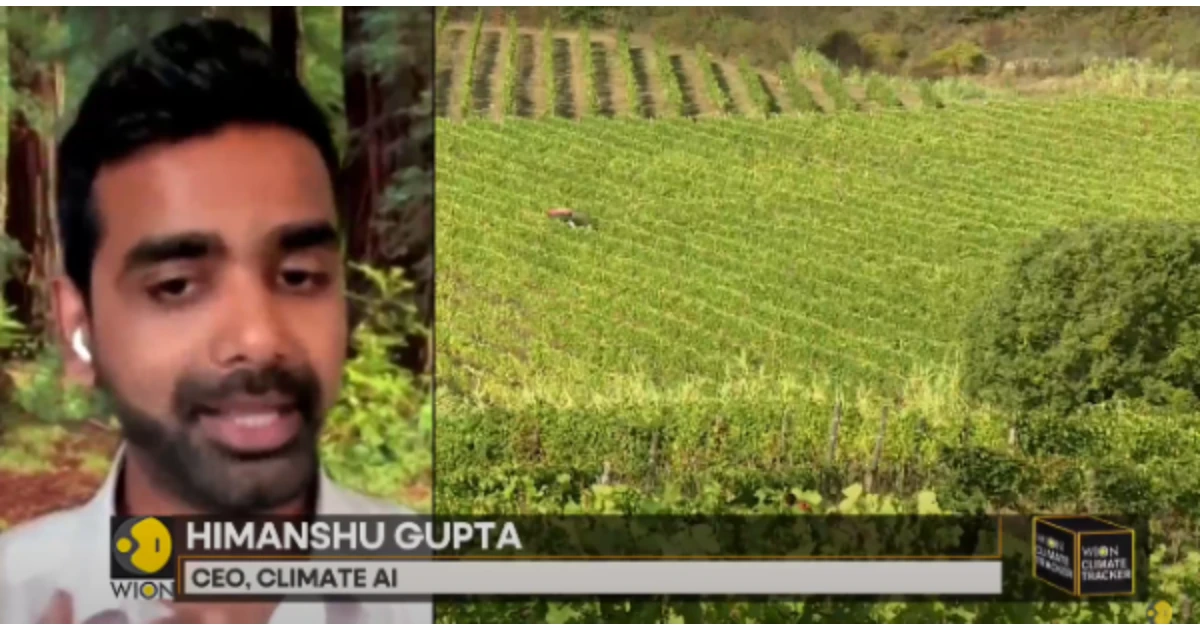 WION TV: Climate AI Solutions for Global Agricultural Resilience