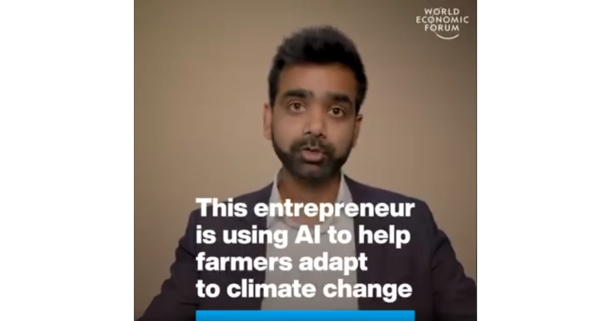WEF Video: Himanshu Gupta Climate AI Discussion